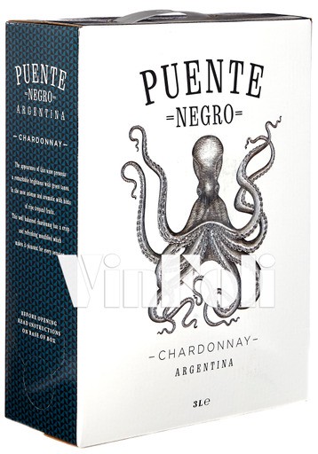 Puente Negro, Bag In Box, 3 Liter, Chardonnay