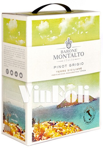 Barone Montalto, Terre Siciliane, Bag In Box, 3 Liter, Pinot Grigio, IGT