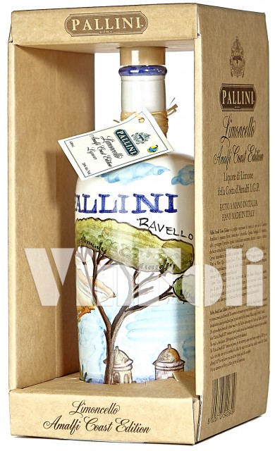 Pallini, Amalfi, Limoncello, 50 cl + Porselein fles, Limited Edition