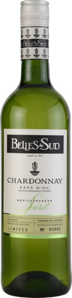 Belles du Sud, Pays d'Oc, Chardonnay, IGP