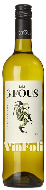 Les 3 Fous, Côtes de Gascogne, Blanc, IGP