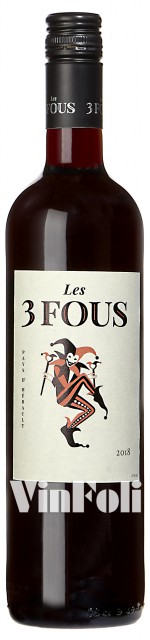 Les 3 Fous, Pays d'Hérault, Rouge, IGP