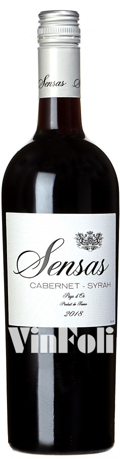 Rode wijn Frankrijk Sensas, Pays d'Oc, Cabernet & Syrah, IGP