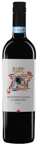 Rode wijn Italië Rube, Abruzzo, Montepulciano d'Abruzzo, DOC
