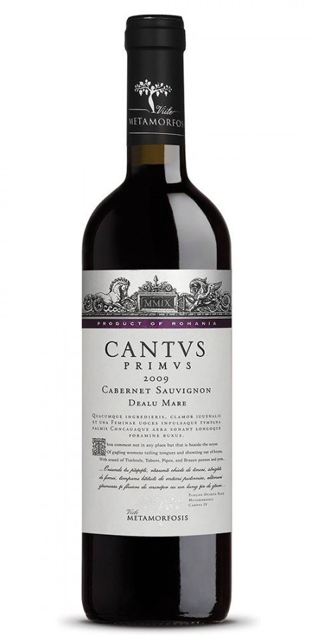 Rode wijn Roemenië Metamorfosis, Antinori, Dealu Mare, Cantus Primus, Cabernet Sauvignon