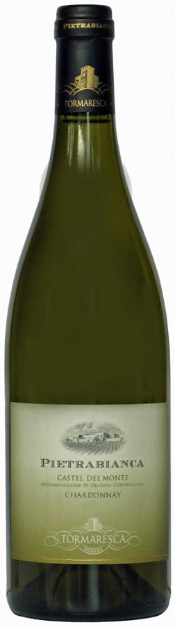 Witte wijn Italië Bocca di Lupo, Antinori, Puglia, Pietrabianca, Chardonnay, Castel del Monte, DOC