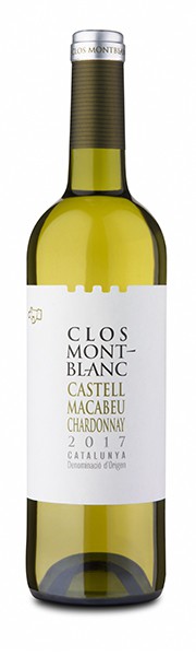 Witte wijn Spanje Clos Montblanc, Catalunya, Castell, Macabeu & Chardonnay