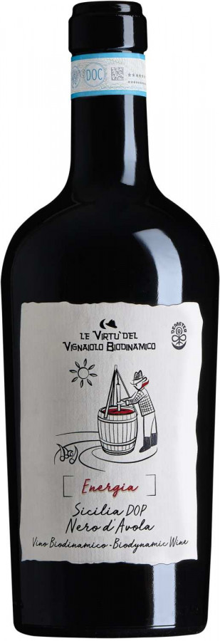 Bio wijn Italie Le Virtu del Vignaiolo Biodinamico, Sicilië, Nero d'Avola, DOP