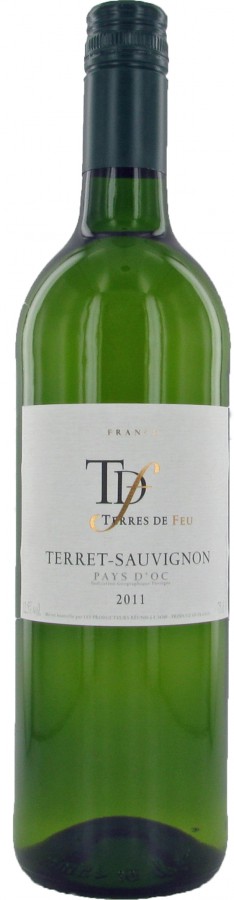 Witte wijn Frankrijk Terres De Feu, Pays D'Oc, Vermentino & Sauvignon Blanc & Chardonnay, IGP