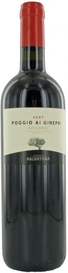 Rode wijn Italië Castello di Bolgheri, Toscane, Poggio ai Ginepri, DOC Argentiera