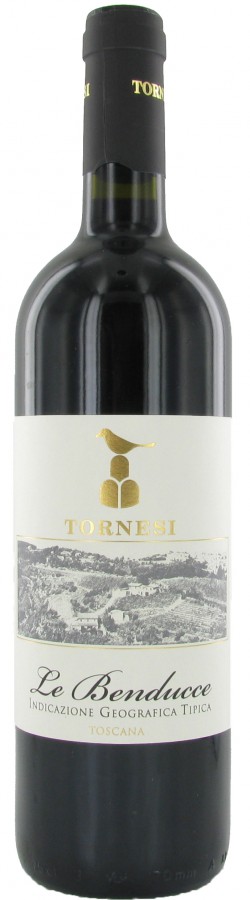 Rode wijn Italië Tornesi, Toscane, Le Benducce, Sangiovese di Montalcino, IGT