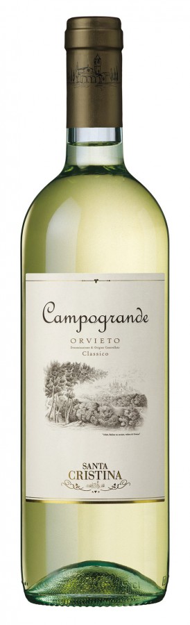 Witte wijn Italië Santa Cristina, Antinori, Orvieto, Campogrande, DOC
