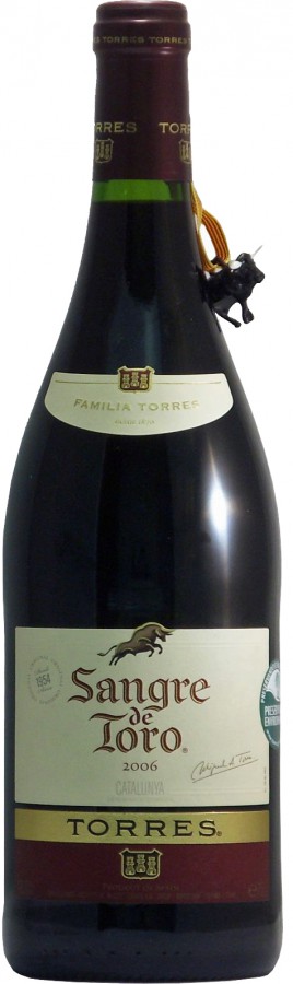 Rode wijn Spanje Torres, Catalunya, Sangre de Toro, Original, Garnacha