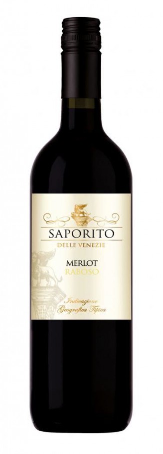 Rode wijn Italië Saporito, Veneto, Merlot & Raboso, IGT