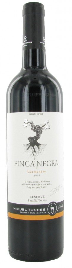 Rode wijn Chili Miguel Torres, Valle Central, Finca Negra, Carmenère, Reserva, Fair Trade