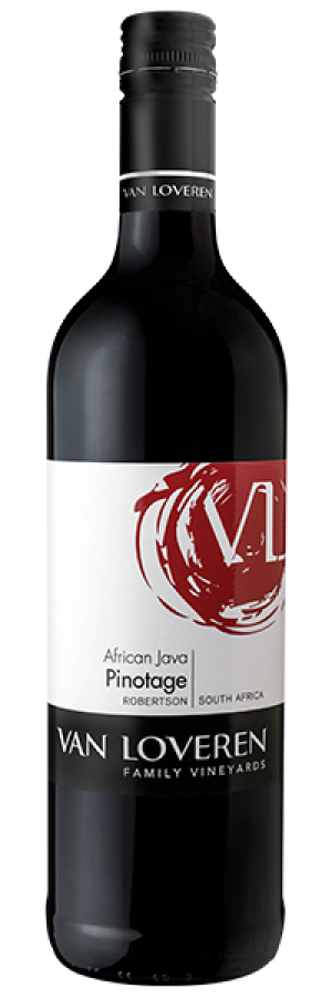 Rode wijn Zuid-Afrika Van Loveren, Robertson, Pinotage, African Java