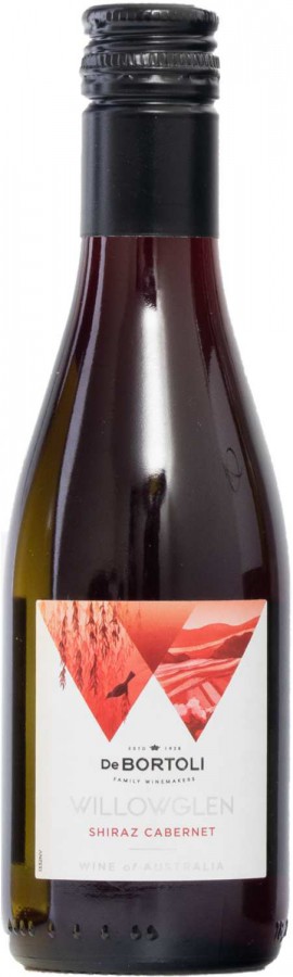 Wijn kleine inhoud Australië De Bortoli, Riverina, Willowglen, Shiraz & Cabernet 18,7 cl