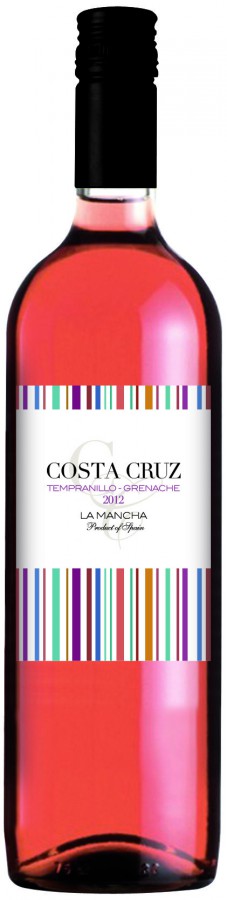 Rosé wijn Spanje Costa Cruz, La Mancha, Tempranillo & Grenache, Rosado