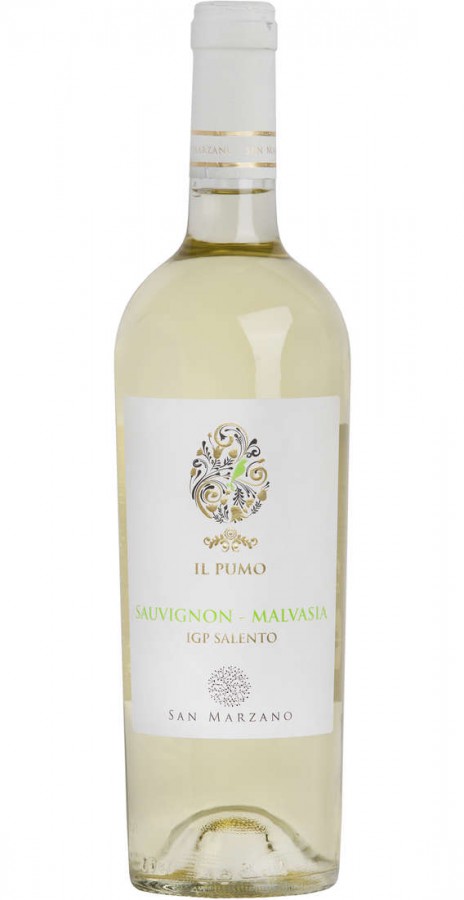 Witte wijn Italië San Marzano, Puglia, IL Pumo, Sauvignon & Malvasia, IGP