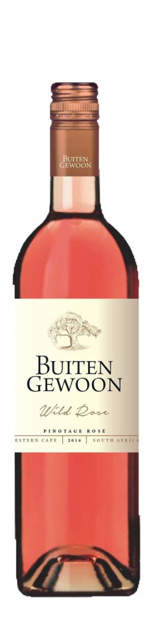 Rosé wijn Zuid-Afrika Buitengewoon, Western Cape, Wild Rose, Pinotage, Rosé